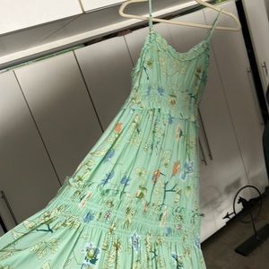 Green floral Angie dress with tags